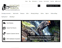Tablet Screenshot of huntinghaven.com.au